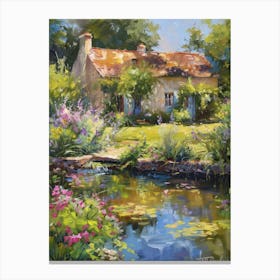  Floral Garden Fairy Pond 9 Canvas Print