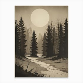 Moon In The Forest 4 Toile