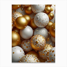 Christmas Balls 3d Canvas Print