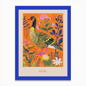 Spring Birds Poster Goose 1 Canvas Print