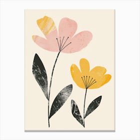 Phoenix Flower Market Boho Minimalist Style 1 Canvas Print