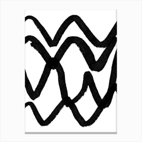 Wavy Lines Canvas Print