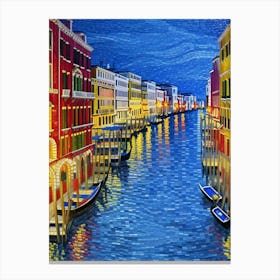 Venice At Night 1 Canvas Print