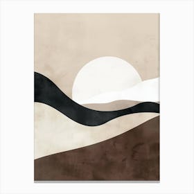 Earthy Stillness Minimalist Style Canvas Print