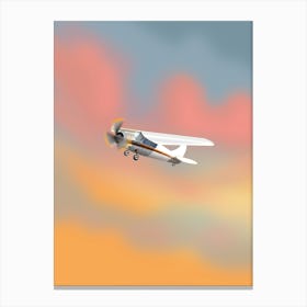 Airplane In The Sky 2 Canvas Print