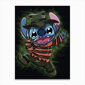 Ohana Freddy - Stitch Halloween Canvas Print