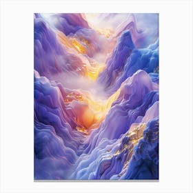 abstract mountains Canvas Print