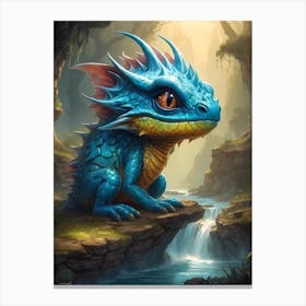 Blue Dragon Canvas Print