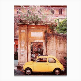 Fiat 500, Rome Canvas Print