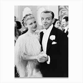 Fred Astaire And Ginger Rogers Canvas Print