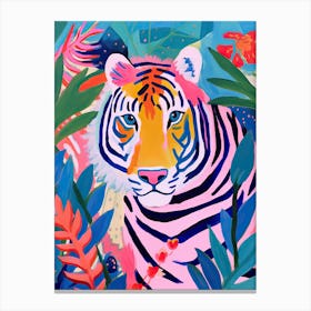 Tiger In The Jungle 3, Matisse Inspired Canvas Print