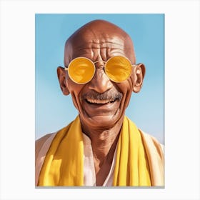 Gandhi Fashion Art Canvas Print