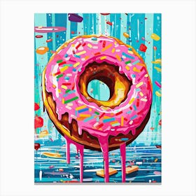 Colour Pop Donuts 7 Canvas Print