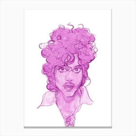 Prince Portrait Illustration Canvas Print
