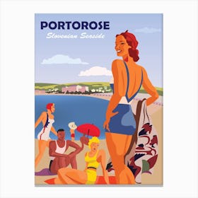 Portorose, Slovenian Seaside Canvas Print