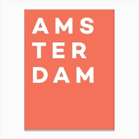 Amsterdam - Travel Art Print Canvas Print