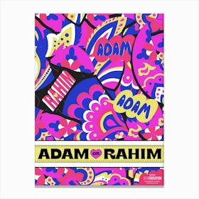 Adam Or Rahim Pattern Canvas Print