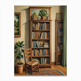 Book Shelf Canvas Print