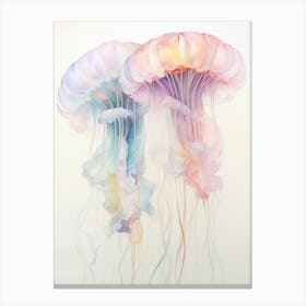 Upside Down Jellyfish Simple Drawing 8 Canvas Print