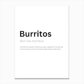 Burritos Definition Meaning Leinwandbild