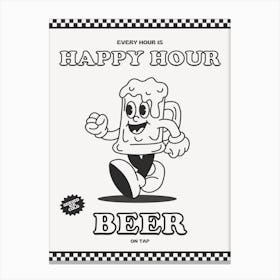 Happy Hour Beer Canvas Print
