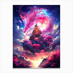 Dragon In The Sky 4 Canvas Print
