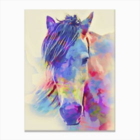 Colorful Horse Painting Canvas Print