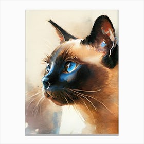Siamese Cat animal 2 Canvas Print