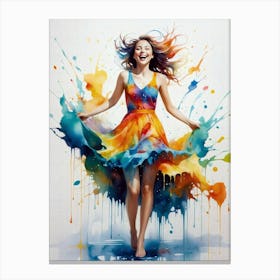 Paintful Skirt 2 Canvas Print