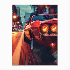 Classic Muscle Car Canvas Print