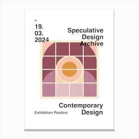 Speculative Design Archive Abstract Poster 14 Canvas Print