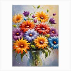 Watercolor Flowers 33 Canvas Print