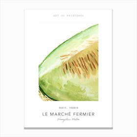 Honeydew Melon Le Marche Fermier Poster 4 Canvas Print