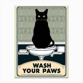 Wash Your Paws 2 Canvas Print