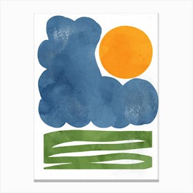 Sun And Clouds Canvas Print