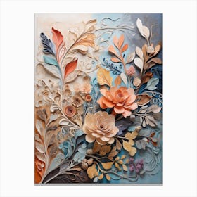 Paper Flower Art Canvas Print