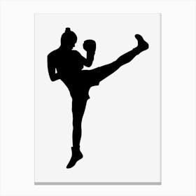 Kickbox Male Martial Artist Canvas Print