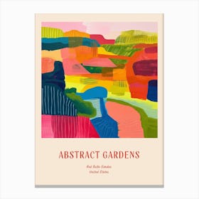 Colourful Gardens Red Butte Garden Usa 2 Red Poster Canvas Print