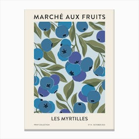 Fruit Market - Blueberries Canvas Print