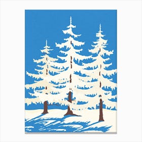 Harz Winter Trees Canvas Print