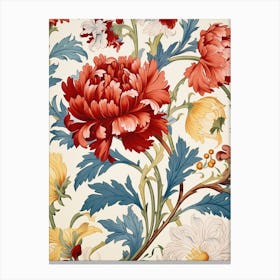 Victorian Peonies Canvas Print