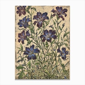 Blue Flowers Canvas Print