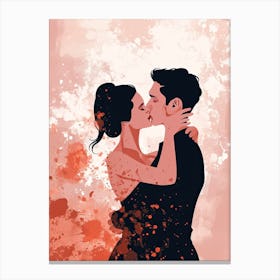 Couple Kissing, Valentine's Day Series 1 Canvas Print