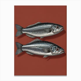 Two Fish Canvas Print Canvas Print