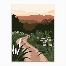 Landscape With A Path Canvas Print