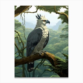 Wings of Power: Harpy Eagle Wall Decor Canvas Print