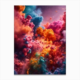 Colorful Clouds In The Sky Canvas Print