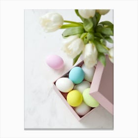 Easter Eggs In A Box 1 Canvas Print