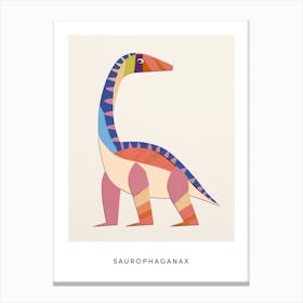 Nursery Dinosaur Art Saurophaganax 2 Poster Canvas Print