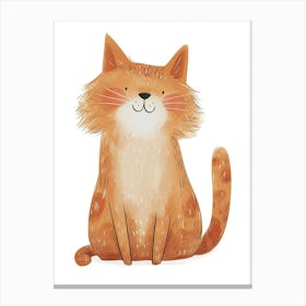 Laperm Cat Clipart Illustration 1 Canvas Print